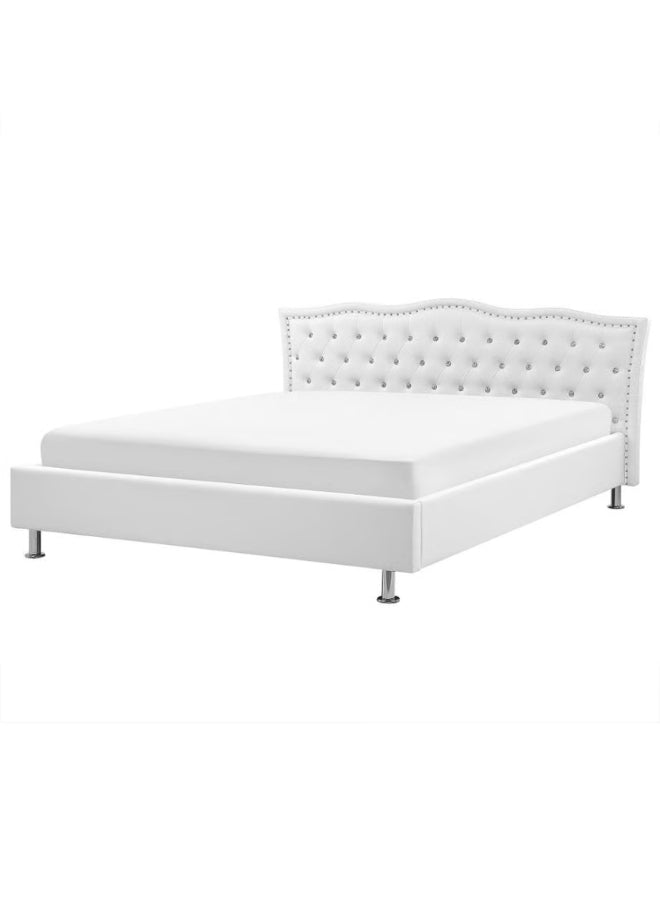 Velvet Glow Tufted Upholstered Bed