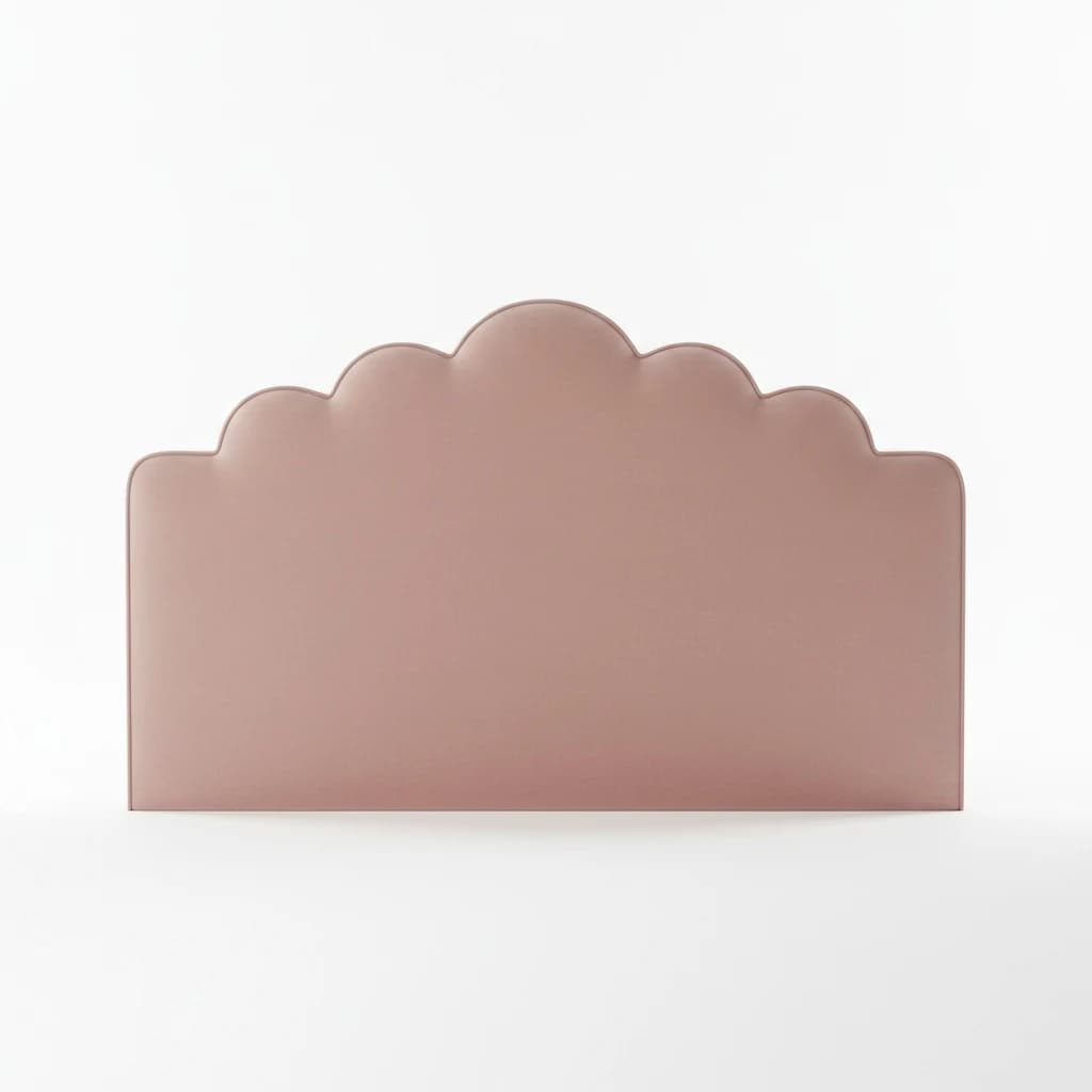 Bellamy Scalloped Velvet Headboard