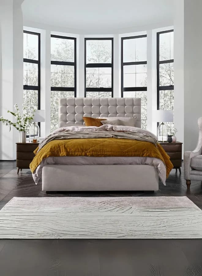 Cascade Cloud Tufted Upholstered Hydraulic Bed with Free Mattress