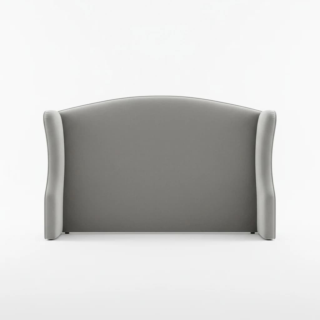 Cassia Curved Wing Velvet Headboard