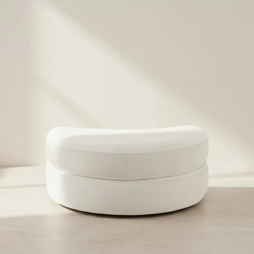 Selene Half-Moon Ottoman