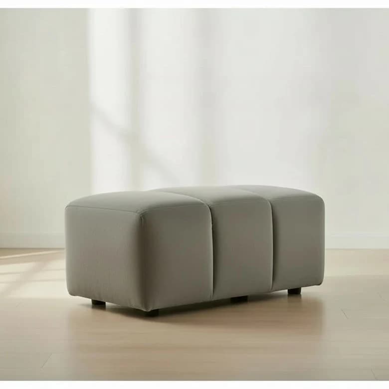 Rhea Large Fabric Ottoman