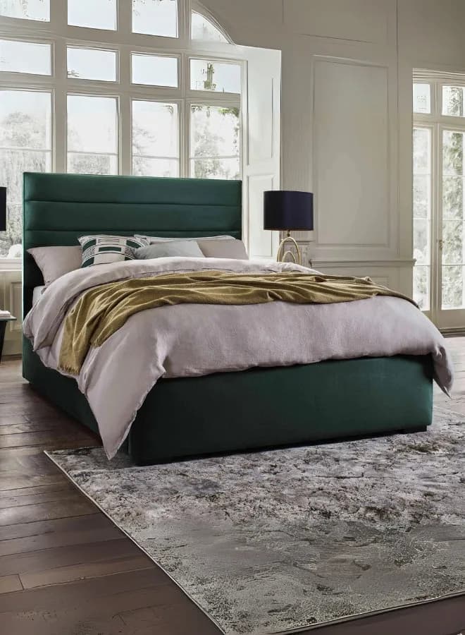 Ambrosa Upholstered Hydraulic Bed with Free Mattress