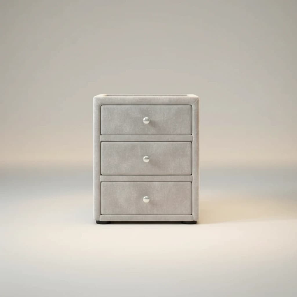Crescent Companion 3 Drawer Nightstand