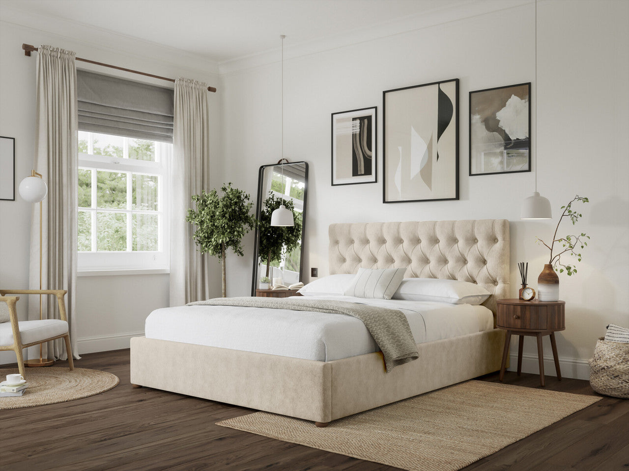 Venice Comfort Tufted Upholstered Bed