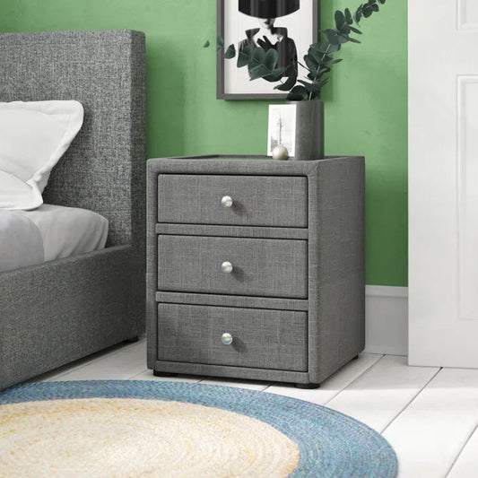 Crescent Companion 3 Drawer Nightstand