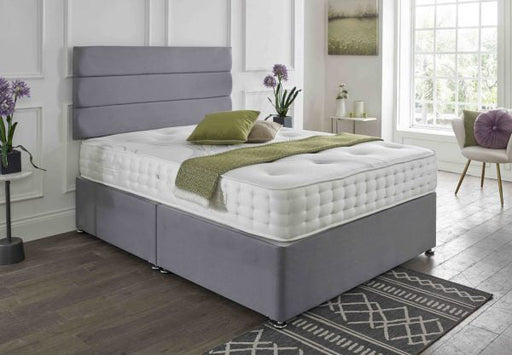 Velvet Horizon Upholstered Bed