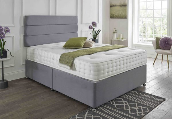 Velvet Horizon Upholstered Bed