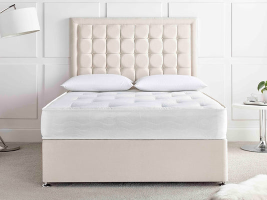 Lunar Glow Tufted Upholstered Bed