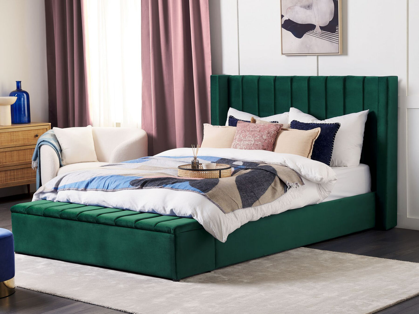 Velvet Voyage Upholstered Bed