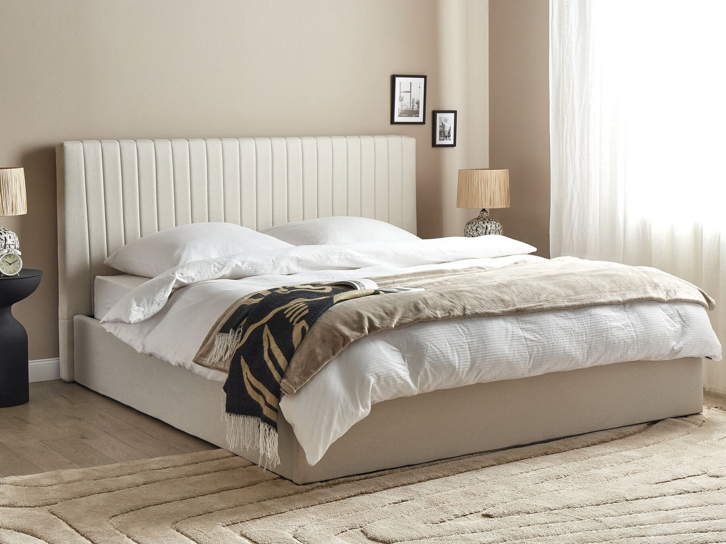 Dream Drape Upholstered Bed